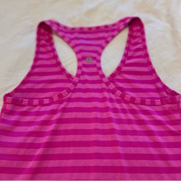 3/$19 90 degree by reflex Pink Striped Racerback tank Top - Picture 10 of 13